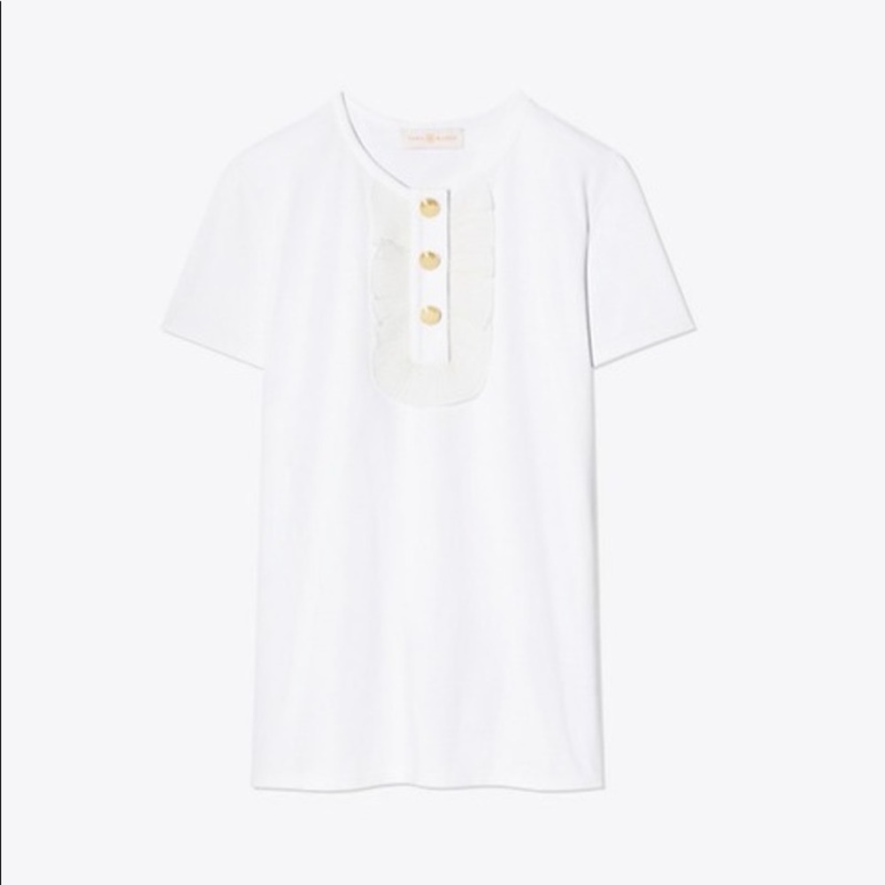 NWT Tory Burch T-Shirt w/ Ruffles